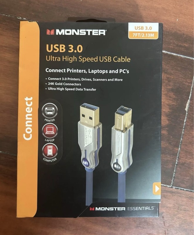 Monster Ultra High-Speed USB Cable USB 3.0 Superior Performance & Fast Charging