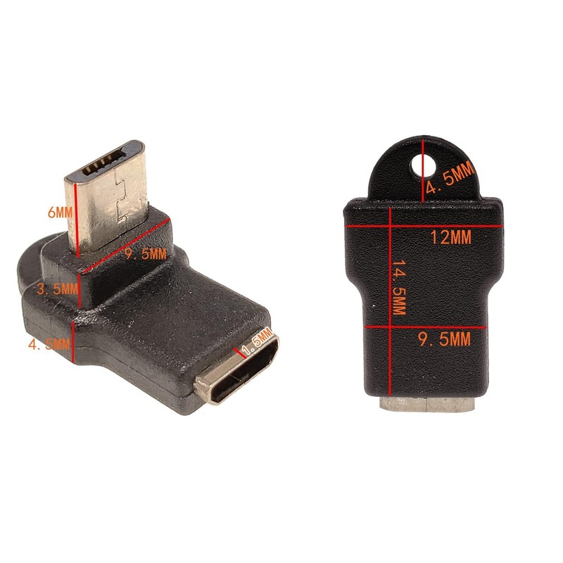 Micro USB 2.0 5Pin Male to Female M to F Extension Connector Adapter Long Plu... gallery