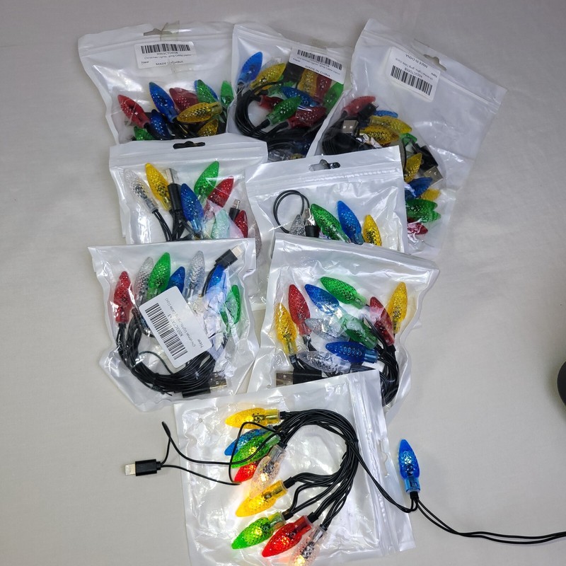 iPhone/ipad LED Multi Color Light String Charger USB Lot (11pcs) gallery