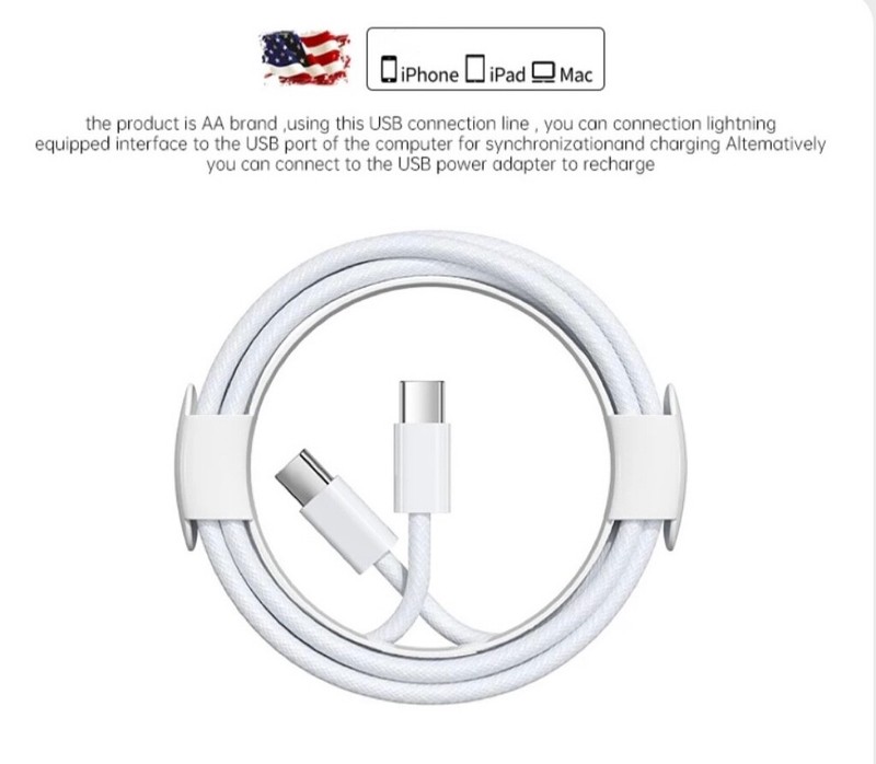 20W PD Fast Charger iPhone Cable USB Type C Charging Cord For iPhone 14 15 gallery