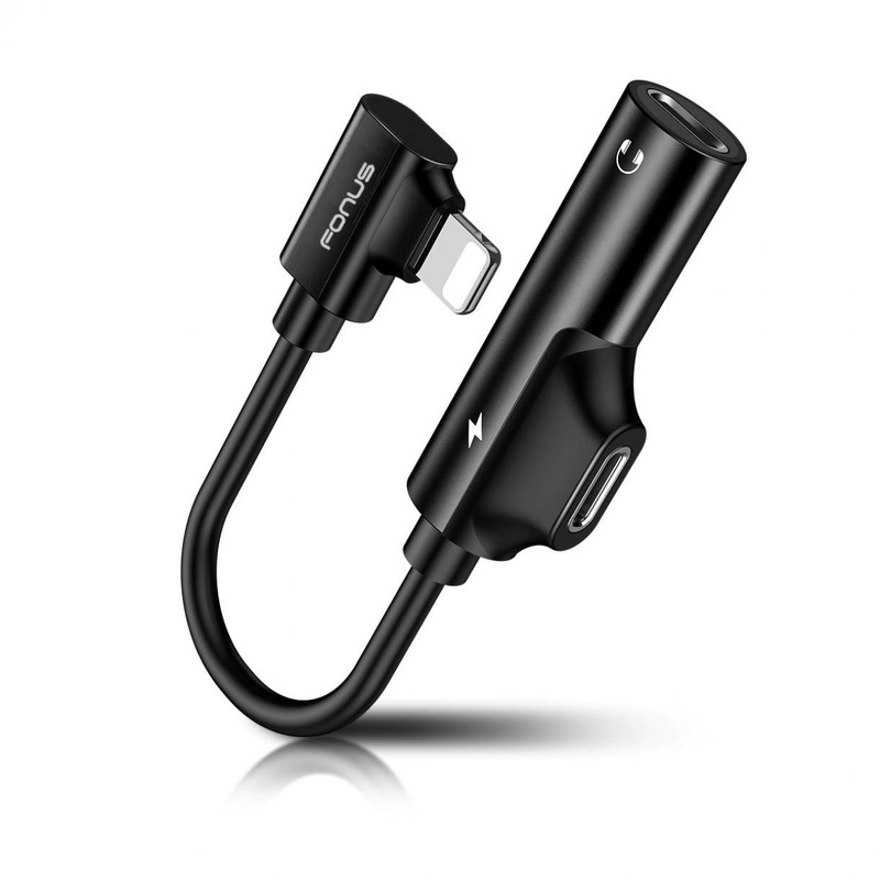 HEADPHONE ADAPTER EARPHONE JACK CHARGER PORT SPLITTER MIC for PHONES & TABLETS