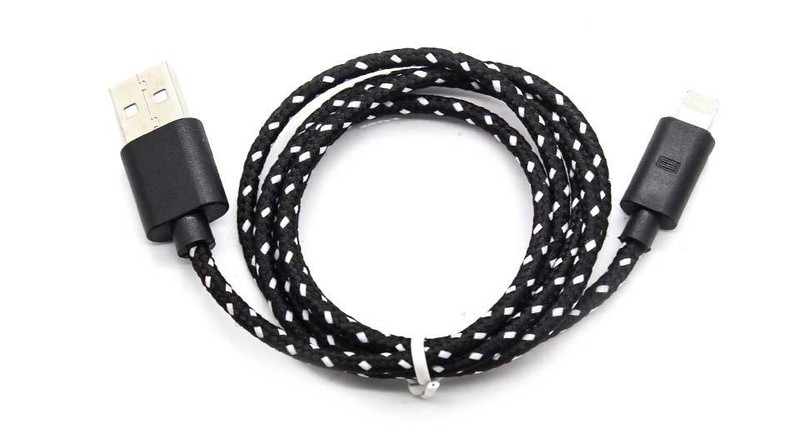 Braided USB data Sync power cord Charger Cable for iPhone X 8 7 plus 6 5s iPod 5 gallery