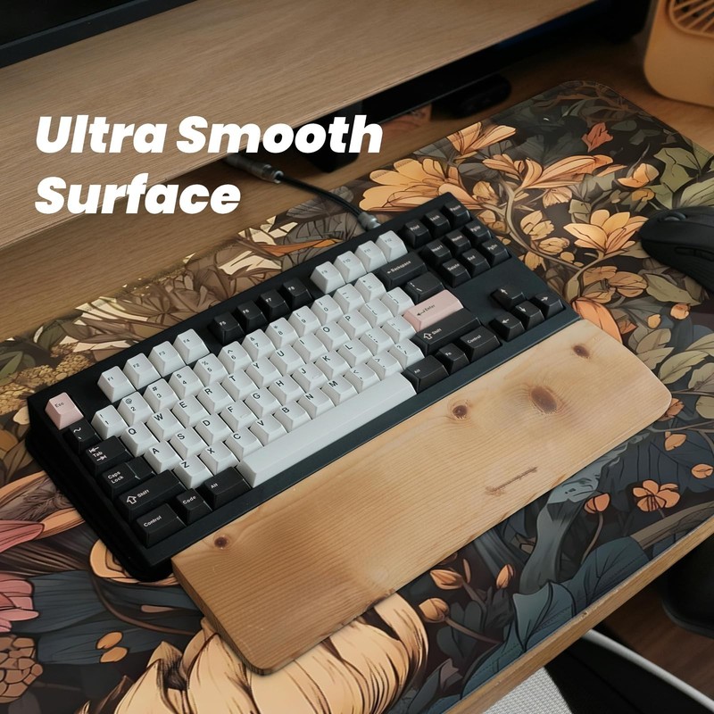 Gaming Mouse Pad with Anti-Slip Rubber Base, Extended Large Computer Mouse Ma... gallery