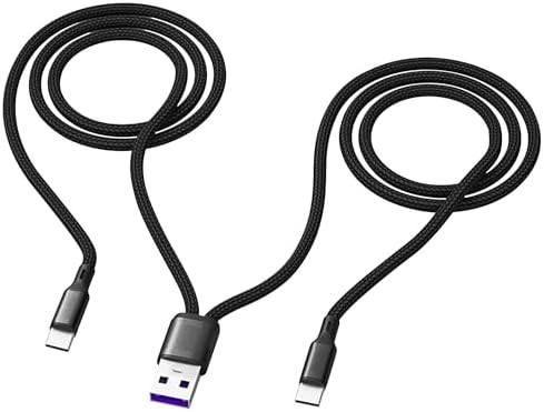 Multi USB C Cable 4FT, 2 in 1 Multiple Type C Charging, 3A Dual Splitter USB C C