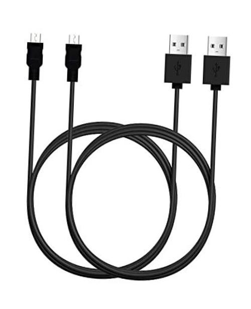 Micro USB Cable, 2 Pack [6FT, 6FT], Fast Charging Cable, High Speed Black 6ft-2 gallery