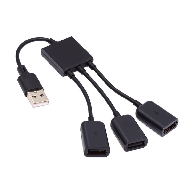 USB Y Splitter Cable 1 in 3 Out, USB 2.0 1 Male to 3 Female Port Expansion HU... gallery