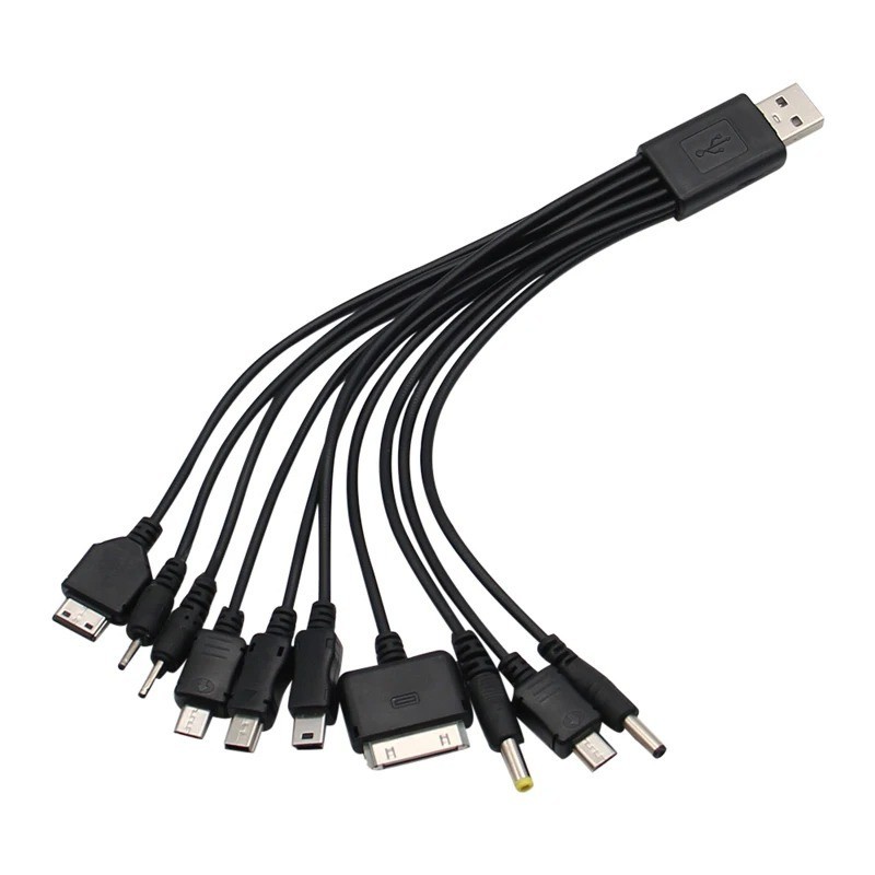 Universal 10 in 1 USB Charging Cable Multi Connector Charger Cord for Phones gallery