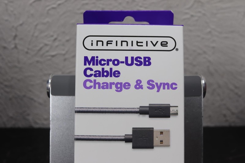 2 PACK Micro-USB Android Braided Cable -Charge & Sync 10 ft. Black/Grey New gallery