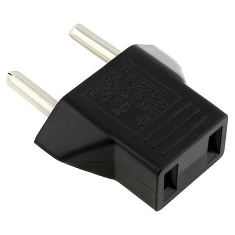 Euro to US OR US to Euro Converter Plug Adapter Travel Black gallery
