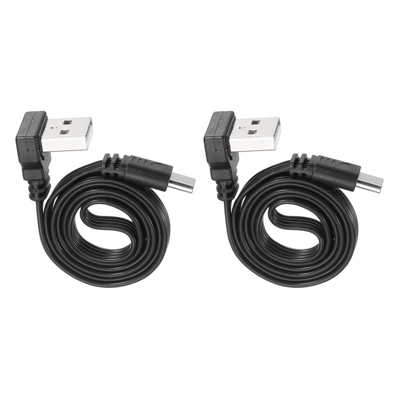 90 Degree USB A to USB C Cable, 19.7″ UP&Down Angle USB A to USB C Cable
