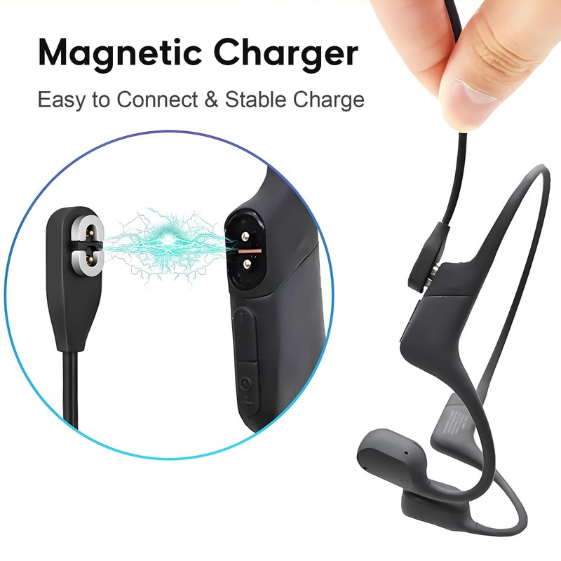 Shokz Charger USB C Cable [2-Pack, 3.3ft] USB Type C to Shokz Magnetic Chargi... gallery