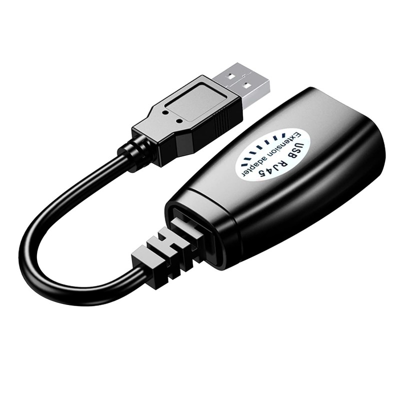 USB Male Female To RJ45 Adapter Set LAN Extension Over Cat5 Cat5e Cat6 Cable gallery