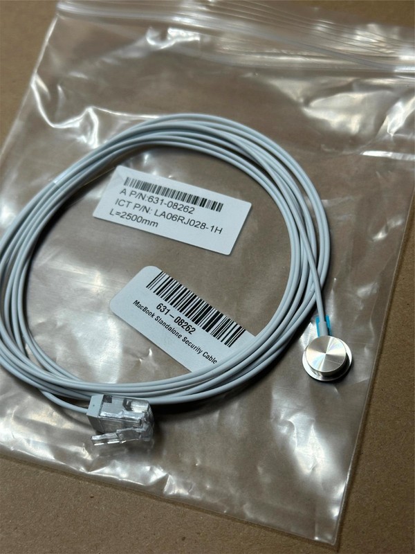 New Genuine Apple Security Cable to RJ11RJ22 Registered Jack Anti-Theft Macbook