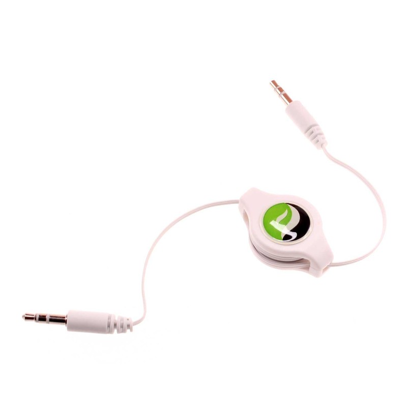 Aux Cable Retractable 3.5mm Adapter Car Stereo Aux-in Audio for Cell Phones