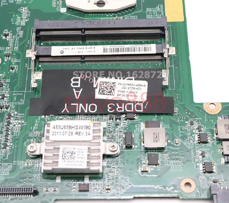 DA0R03MB6E1 CN-0XMP5X XMP5X For Dell Inspiron 17R N7110 Intel Motherboard Tested gallery