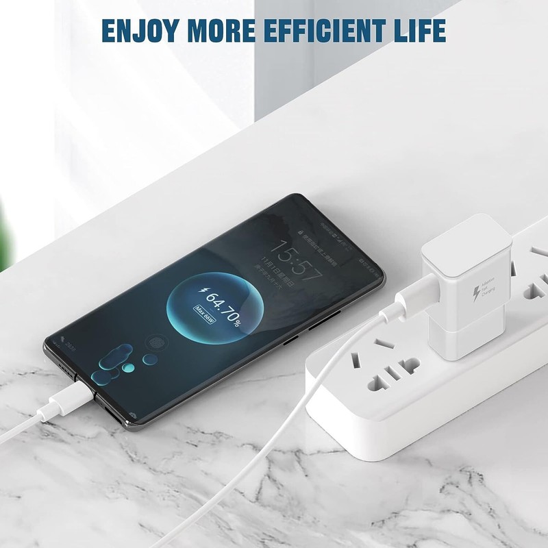 5X For Samsung Galaxy S10 Note10 S8 S9 iPhone Fast Wall Charger US Adapter Lot gallery