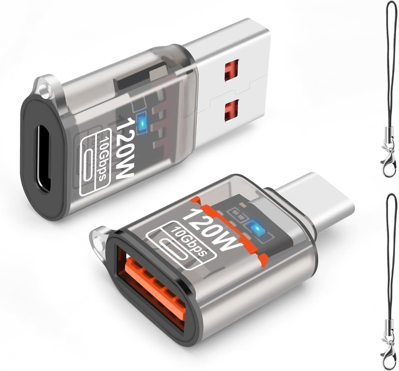 3-in-1 USB-C OTG Adapter Set - 120W Fast Charge & High-Speed Data Transfer gallery