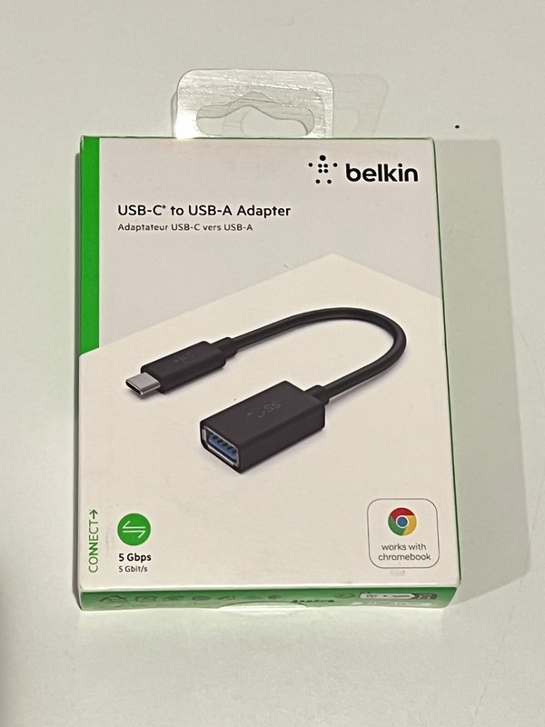 Belkin USB-C to USB-A Adapter F2CU036btBLK – Black OPEN BOX