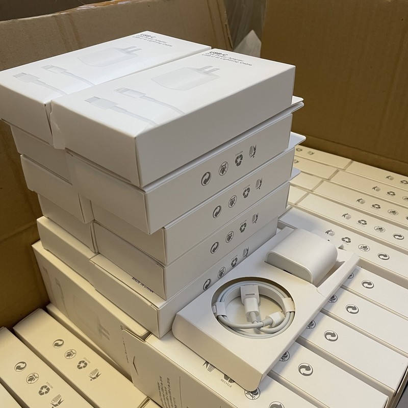 For iPhone 11/12/13/14/X/8 Fast 20W PD USB-C Wall Charger Cube Power Adapter Lot gallery