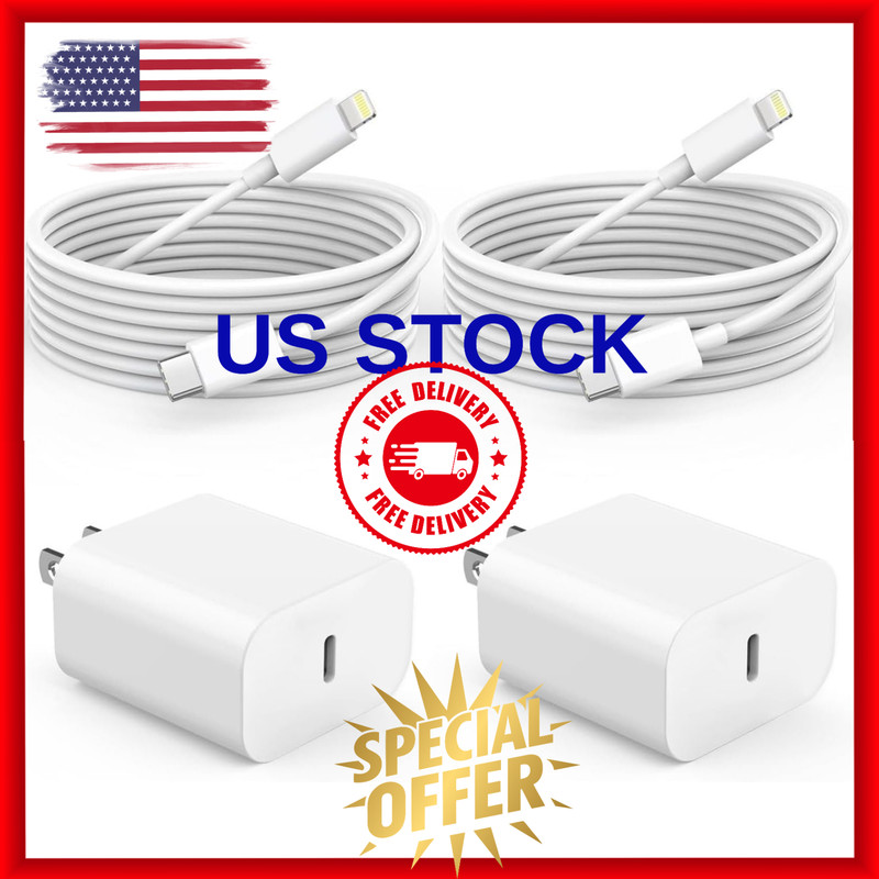 2 Original Carga Rapida USB-C De 20W Cargador Para Iphone 12 11 14 13 Pro Max XS