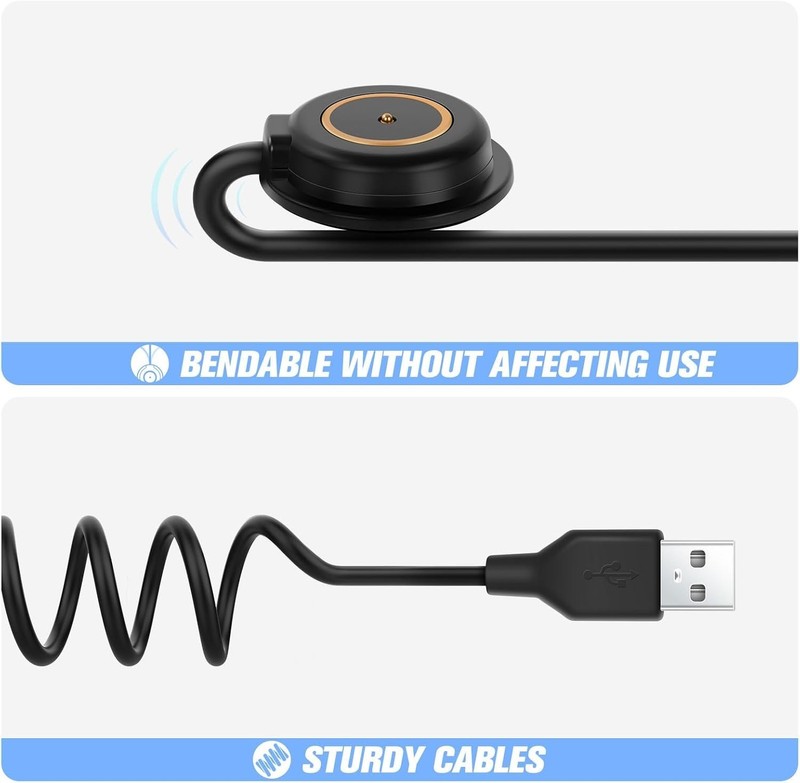 Fast Charging 2-Pack Magnetic Cable Set with Smart LED for Olight Flashlights gallery