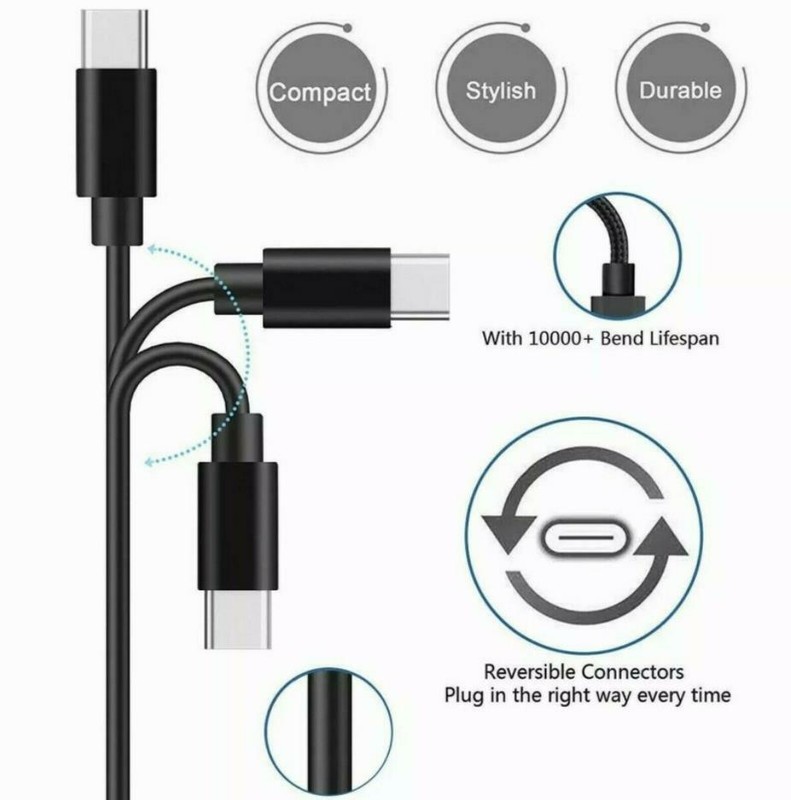 2-PACK Fast Charger USB Type C Cable For Xbox Series X S/PS5 Controller /Switch gallery