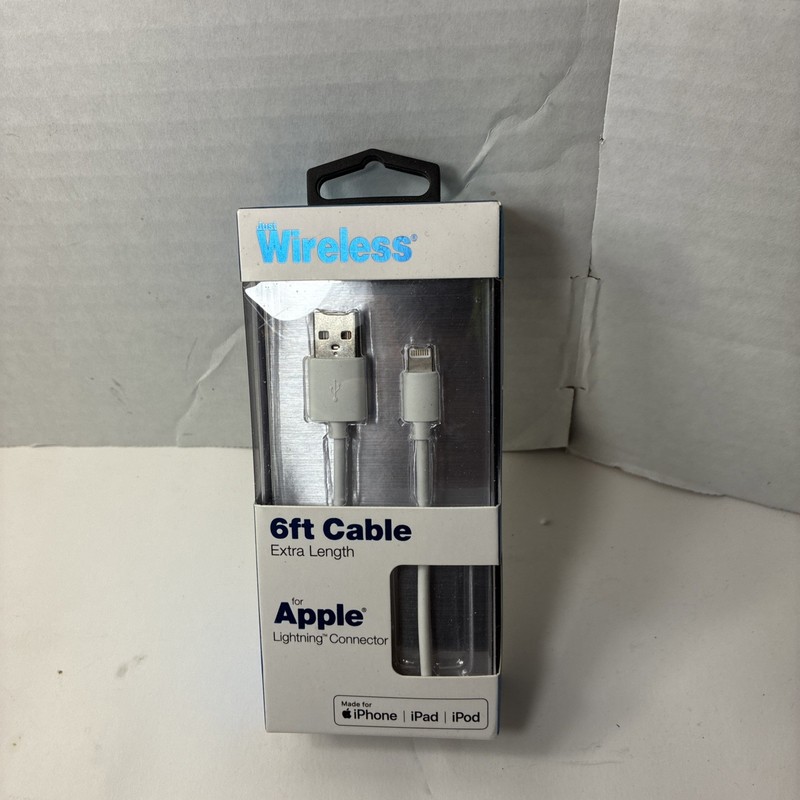 Just Wireless ~4 Ft Cable ~Charge & Sync ~Made For IPhone / IPad / IPod