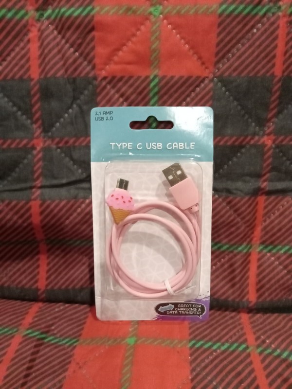 CELL PHONE TYPE C CHARGING CABLE GREAT FOR DATA TRANSFER ALSO. 39IN