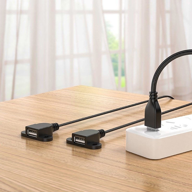 USB Power Adapter Cord USB Y Splitter Charging Cable for USB Fans and Lamps gallery