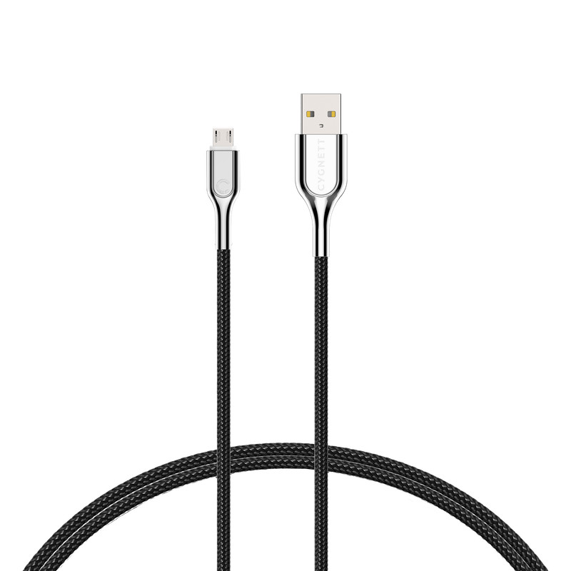 Cygnett 2-Metre Armoured Micro to USB-A Cable in Black
