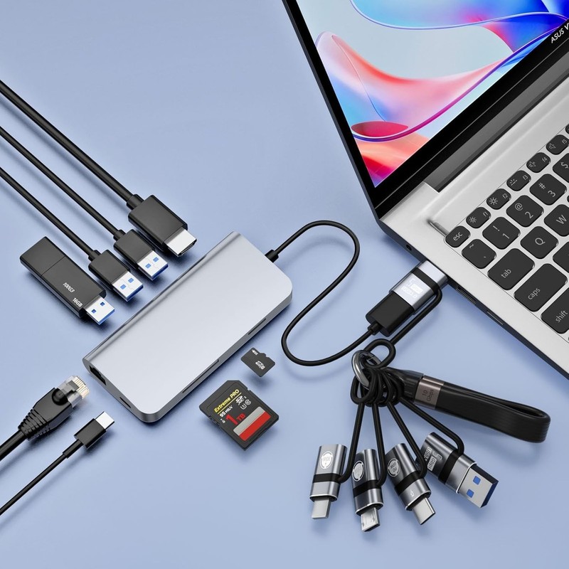 USB A to USB C 3.0 OTG Adapter, USB C to Micro Converter, to Type-C Converte... gallery