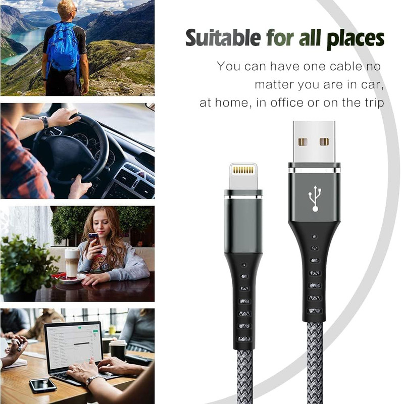 [Apple MFi Certified]iPhoneCharger Fast Charging 3-Pack 3FT Lightning Cable Ny gallery