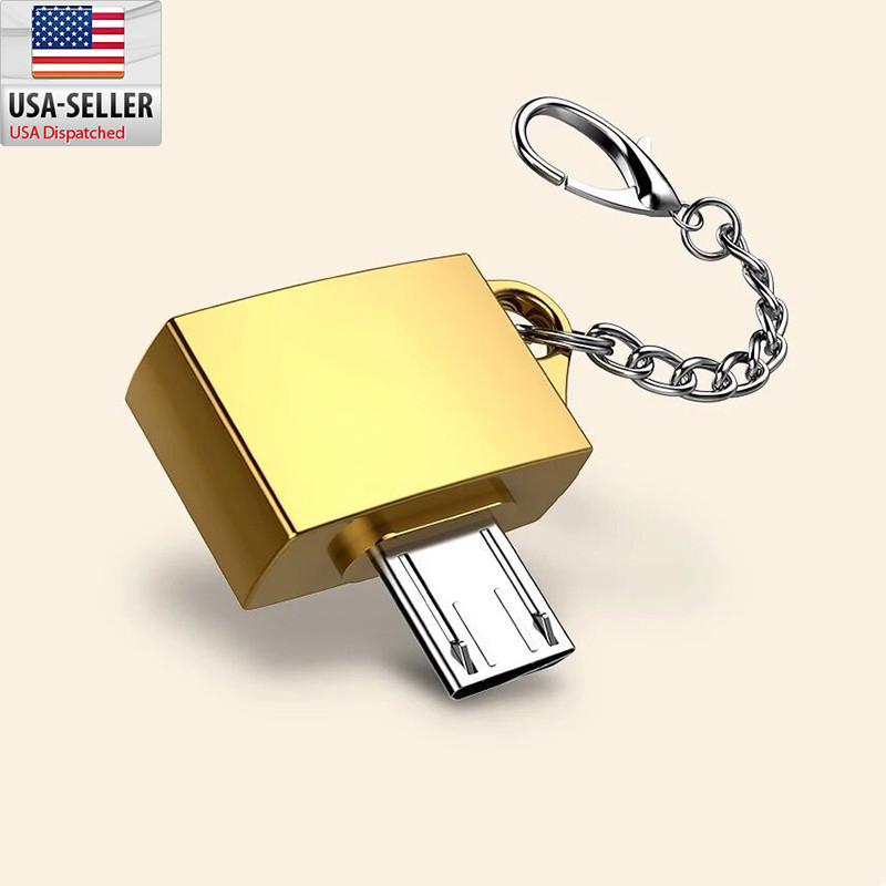 Mini Metal Micro USB To USB 2.0 OTG Adapter Converter For OTG Smart Phone gallery