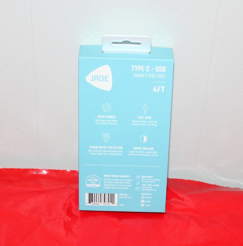 NEW in BOX -JADE 23168 4FT Type C - USB Rapid Charging & Sync Cable gallery