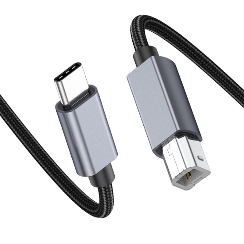 USB C to USB B Printer Cable 10ft, USB B Male to USB C Male Cable Suitable fo…