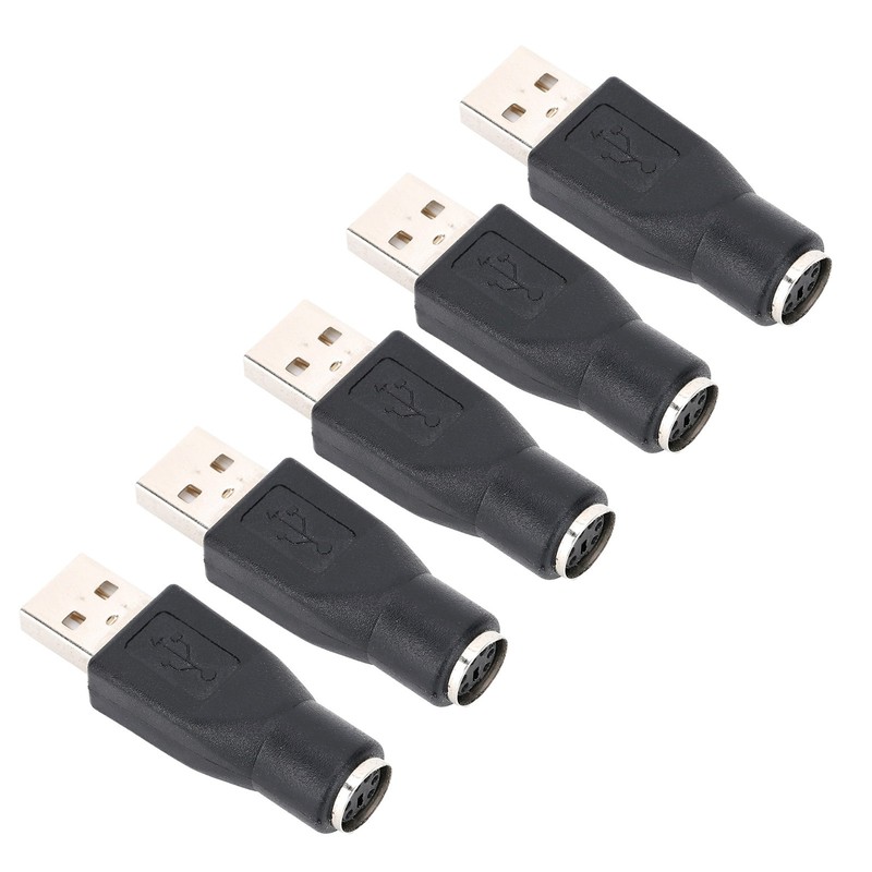 5PCS USB Male To For PS/2 Female Adapter Converter For Keyboard Mouse With For