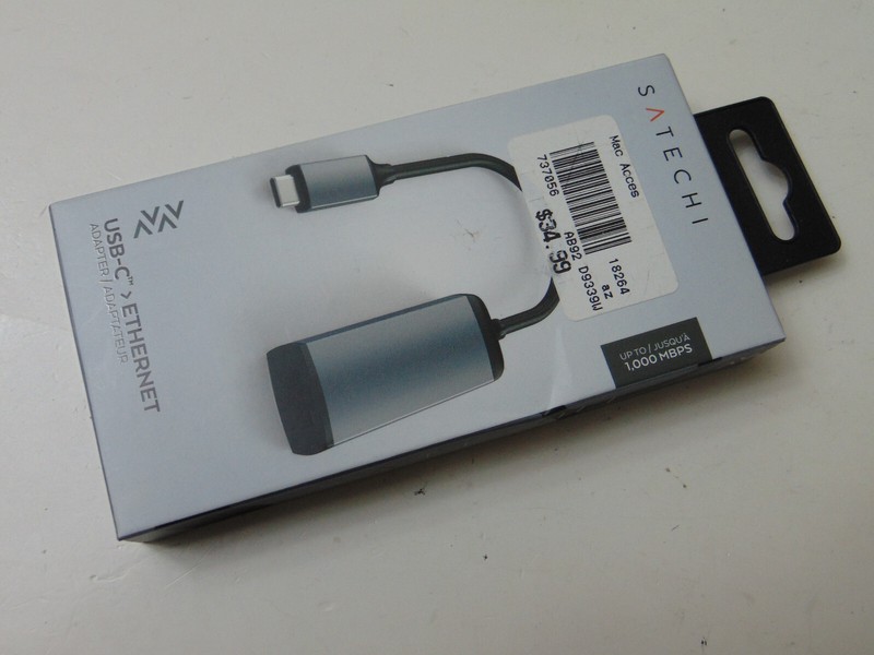 Satechi Mac Access USB-C to Ethernet Adapter in Original Retail Box -Works Great