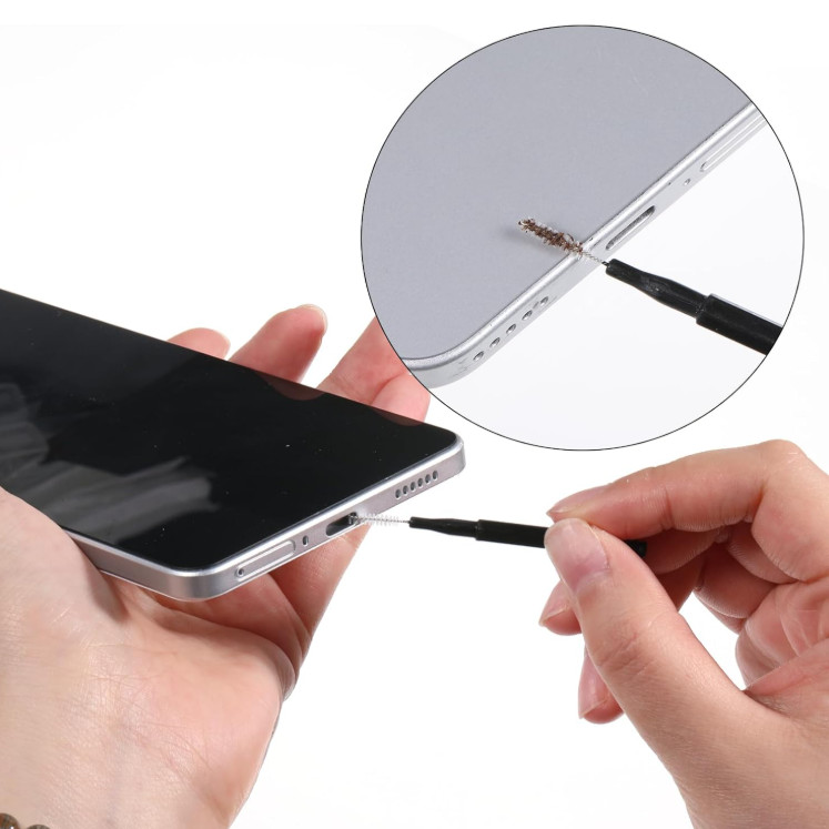 10 PCS Phone Charge Port Cleaning Tool Kit with 40 PCS Phone Speaker Cover Anti gallery