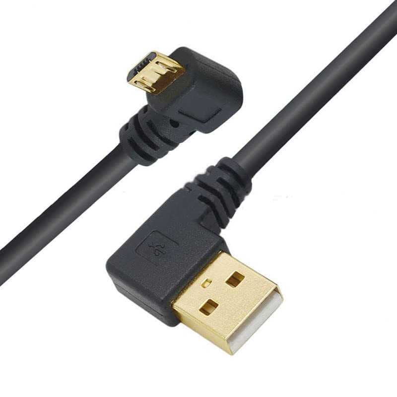 Right Angle Micro USB Cable Short 90 Degree USB to Micro-USB, 6in 3-pack gallery