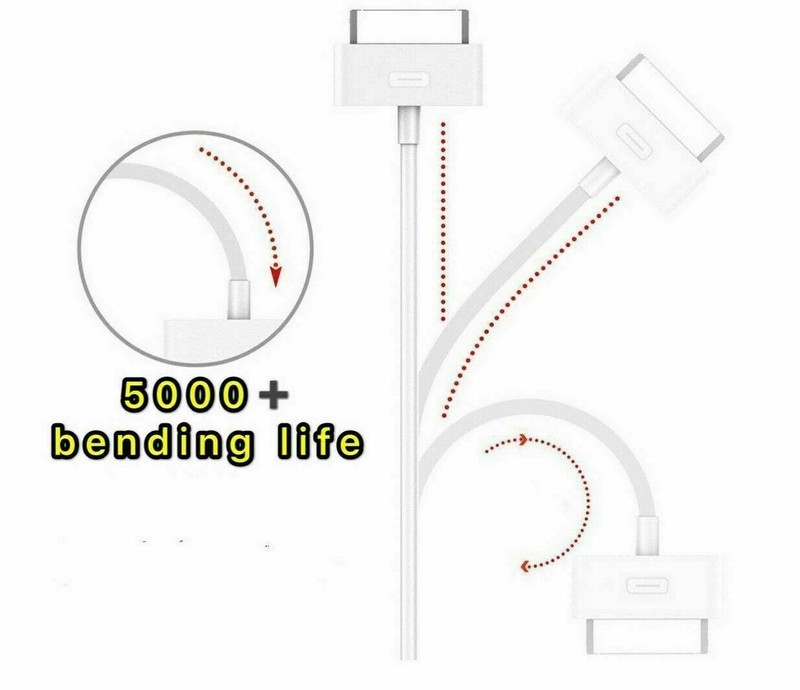 2X USB Data Sync Charging Cable Cord for iPhone 4 4S 3Gs iPod Nano Touch Video gallery