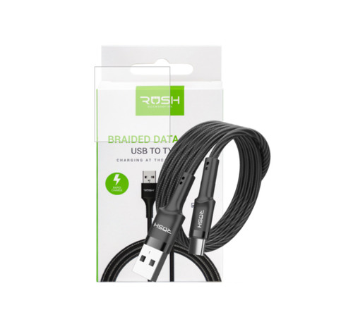 Braided USB-A to USB-C Cable 4ft Fast Charging Data Sync Durable Cord gallery