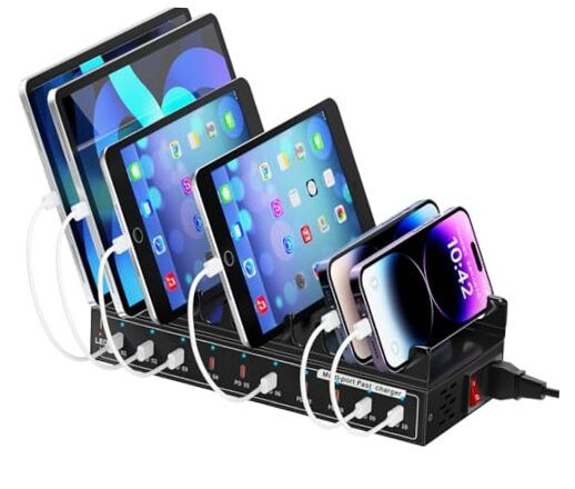 200W Fast USB Charging Station, 10 Type-C Ports a+ Grade Smart Protection