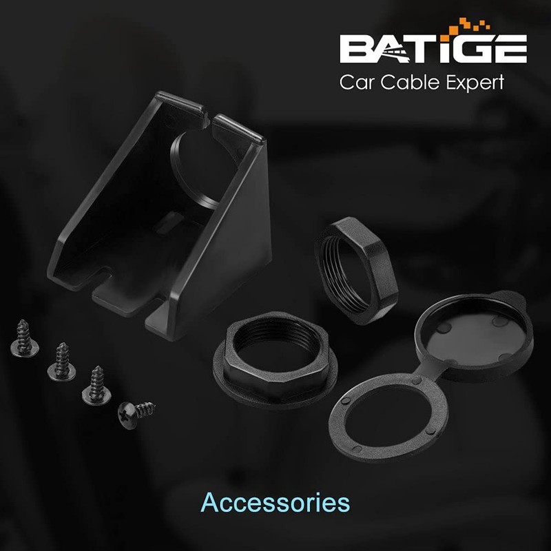 BATIGE USB 3.0 to Type C 3.0 Car Mount Flush Cable Dual Port Male to Female gallery