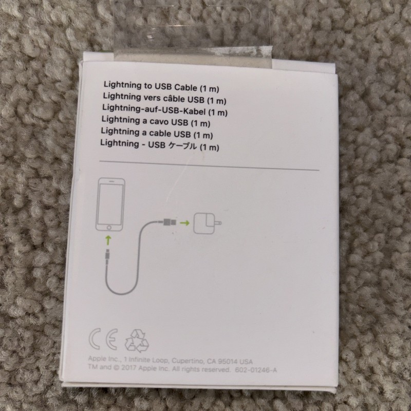 Apple Lighting To USB Cable - 1M (3 Feet) Long- White - Unopened gallery