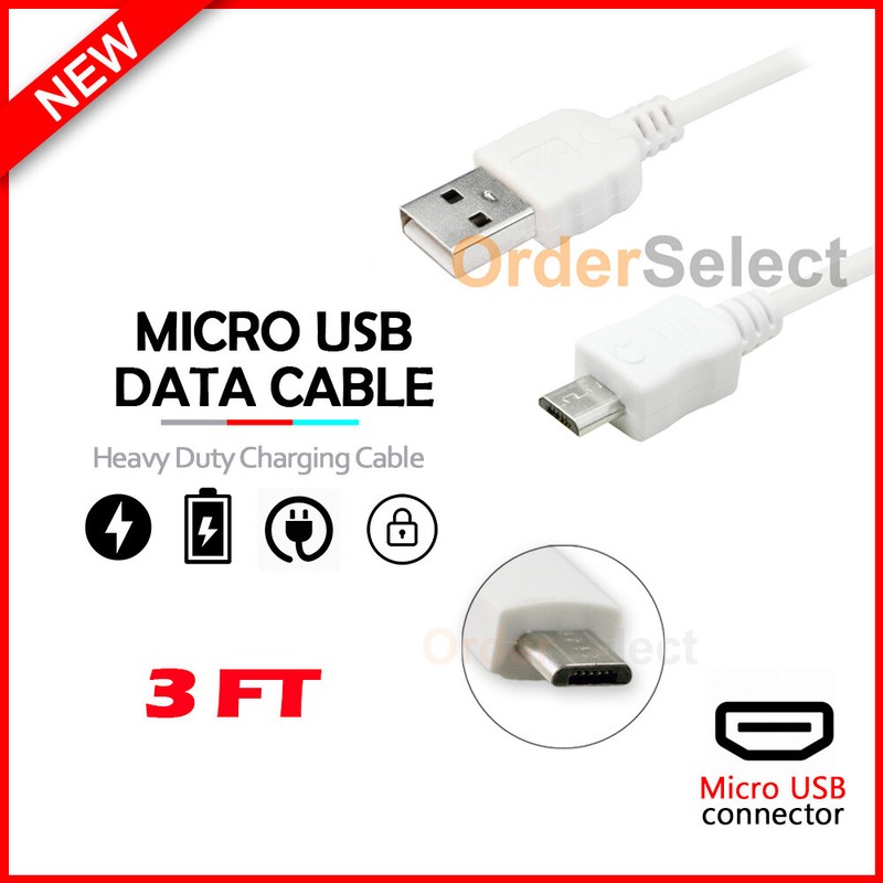 Micro USB Charger Cable for Android Phone LG Aristo 5 / Fortune 3 / K31 /K8X