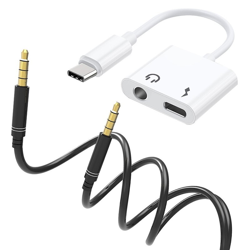 Extra 2in1 Audio Conversion Cable & Audio Cable for Samsung Galaxy S20+ SM-G986U