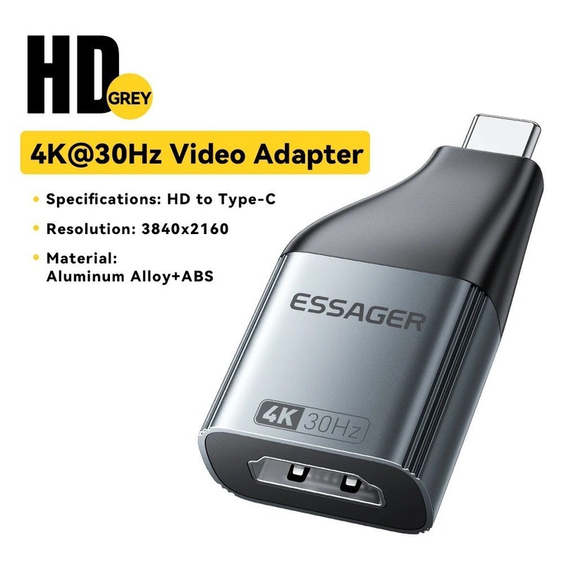 USB Type-C to HDMI-Compatible DP VGA Mini DP Adapter4K@120Hz 8K@60Hz HD Video