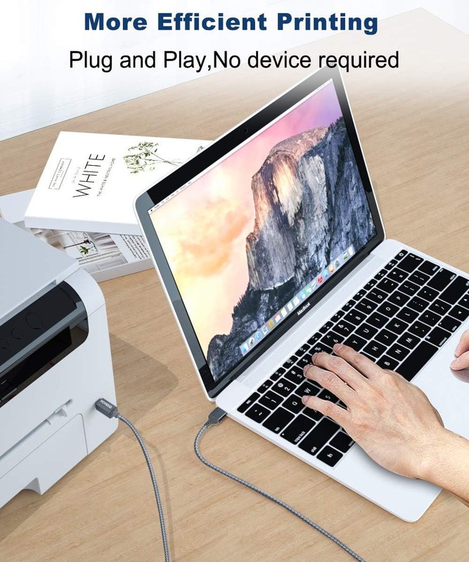 USB 2.0 Printer Cable 20FT, USB Type A Male to B Male Printer Scanner Cord Hi... gallery