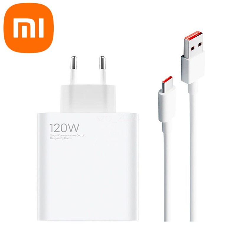 Xiaomi 120W Fast Wall Charger Adapter USB-C 6A Cable Redmi Note 11/11T/12 Pro+ gallery