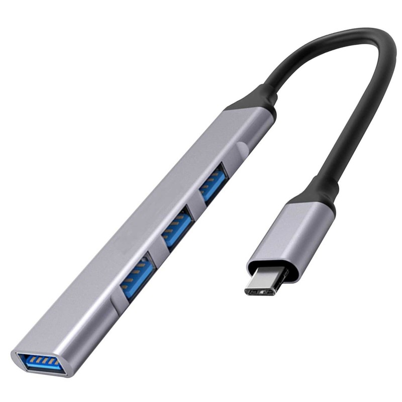 For Galaxy XCover7/XCover6 Pro – USB-C Adapter 4-in-1 Hub USB-A USB Splitter